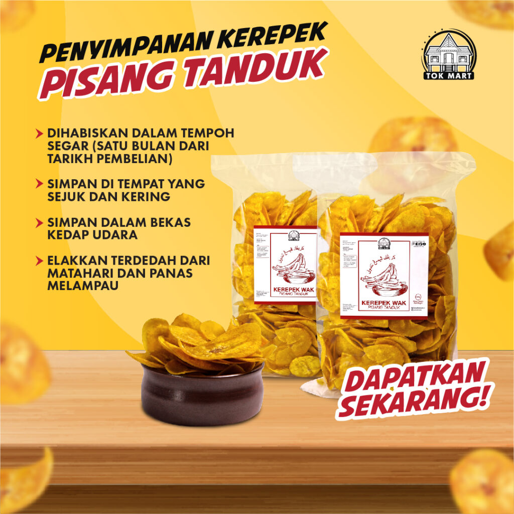 KEREPEK PISANG TANDUK WAK PREMIUM ORIGINAL TOKMART TOK MART Warisan